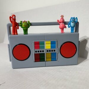 RARE! Yo Gabba Gabba Musical Boombox 2008 Blue Box Musical Toy Works!